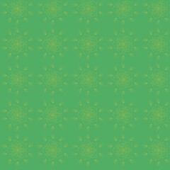 flower pattern on green background