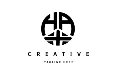 HAX creative circle three letter logo