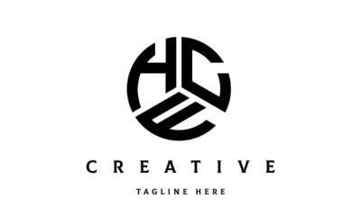 HCF creative circle three letter logo