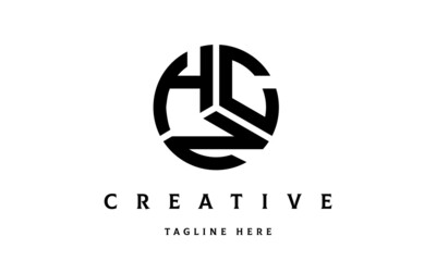 HCN creative circle three letter logo
