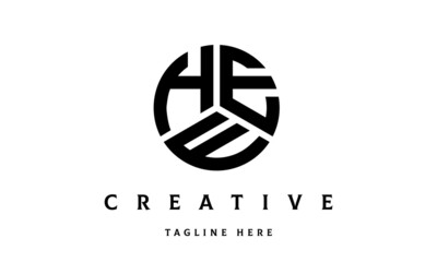 HEE creative circle three letter logo