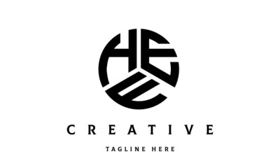 HEF creative circle three letter logo