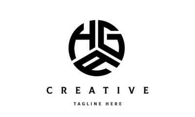 HGA creative circle three letter logo