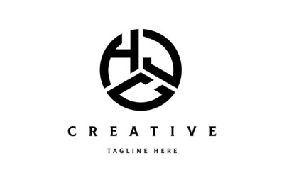 HJC creative circle three letter logo