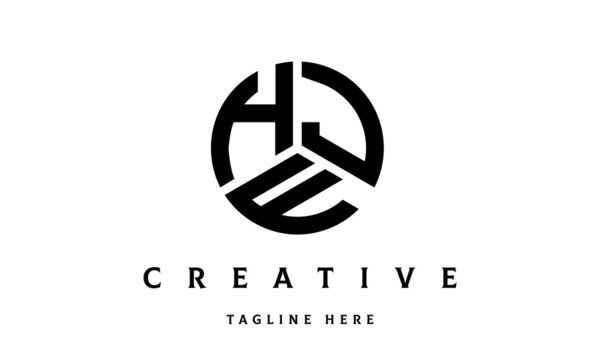 HJF creative circle three letter logo