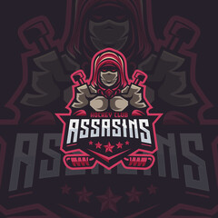 Assasin Logo Design Illustration For Hockey club