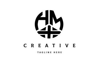 HMX creative circle three letter logo