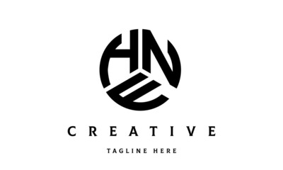 HNF creative circle three letter logo