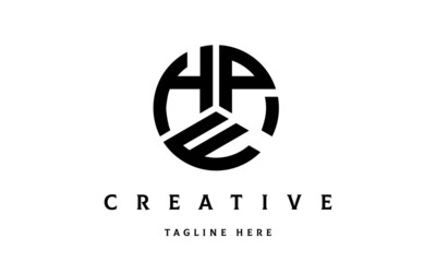 HPF creative circle three letter logo