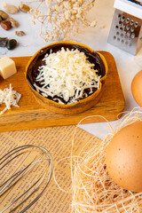 Kue Hok Lo Pan or Martabak Mini Bangka with various Topping. The martabak mini bangka is made from a mixture of flour, eggs, sugar, baking soda, coconut milk and water.