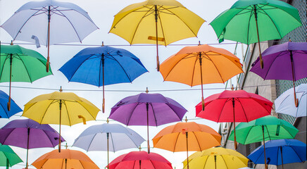 Fototapeta na wymiar Umbrellas/Hofheim