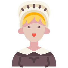 pilgrim flat icon