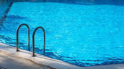 pool ladder background, front view