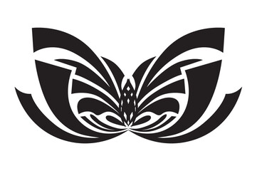 Obraz premium tribal tattoo butterfly wings