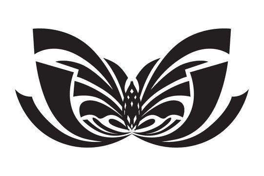 tribal tattoo butterfly wings
