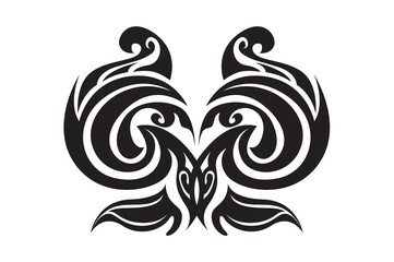 tribal tattoo butterfly wings