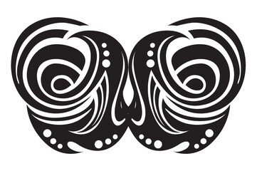 tribal tattoo butterfly wings