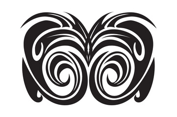 tribal tattoo butterfly wings