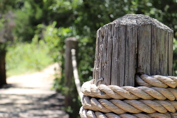Naklejka premium rope bridge