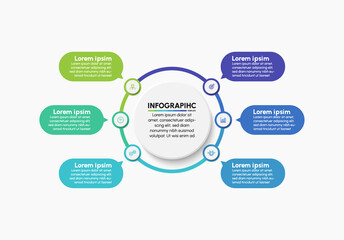 Business infographic timeline icons designed for abstract background template