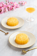 A mooncake pudding is a Chinese bakery product traditionally eaten during the Mid-Autumn Festival. The Mid-Autumn Festival is widely regarded as one of the four most important Chinese festivals.