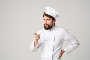 male cook Cooking culinary industry isolated background