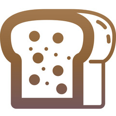 bread gradient icon