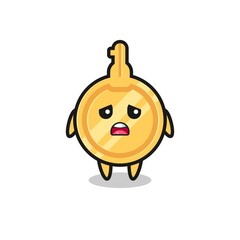 disappointed expression of the key cartoon