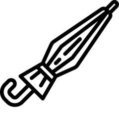 umbrella line icon