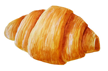 croissant on a white background