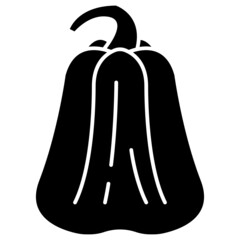 pumpkin line icon