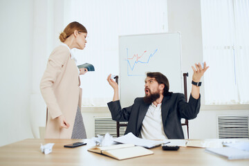 business man harassing work colleague harassment disorder work