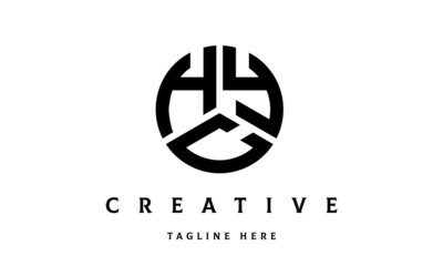 HYC creative circle three letter logo