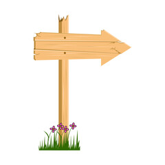 Fototapeta premium vector signposts, good for additional children's book illustration designs and other illustrations