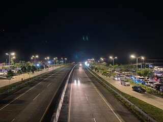 night highway indonesia