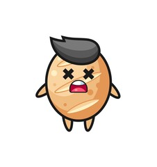 the dead french bread mascot character
