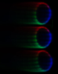 Painting LED light in the dark with long exposure shot