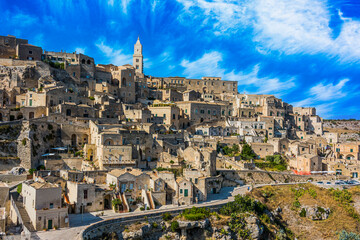 Monumental architecture of Matera, Basilicata, Italy