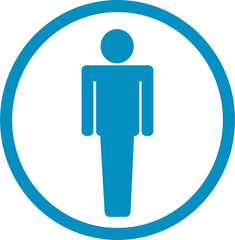 Restroom Symbol Male and Female  Icon