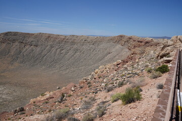 アリゾナ州メテオクレーターの風景
