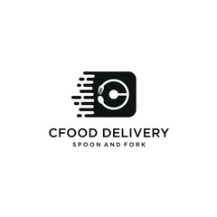 Obraz premium Initials C Icon with Creative Cutlery Logo Design Technologist 