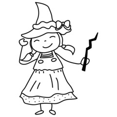 beauty witch line icon