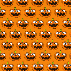 Fototapeta premium Halloween Pumpkin Background wallpaper deign