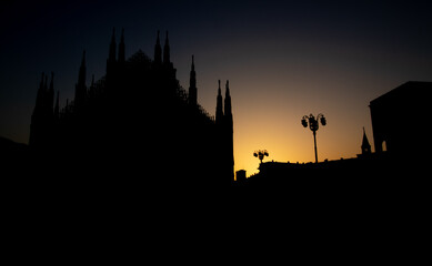 Fototapeta na wymiar Duomo of Milan, Italy Lombardy
