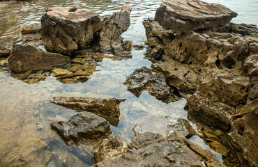 rocks in the sea
