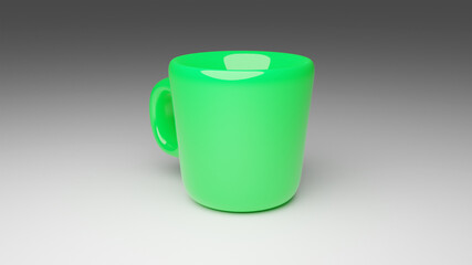 colorful glass 3D rendering