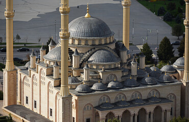 Main mosque of the Chechen Republic - Akhmad Kadyrov Mosque (officially known as The Heart of Chechnya) in Grozny city
