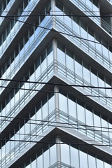 Fototapeta na wymiar modern building made of glass and metal