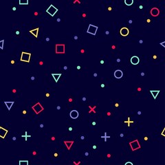 Simple pattern with geometric shapes