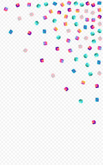 Multicolored Confetti Vector Transparent